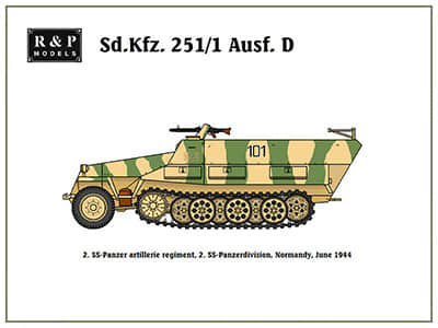 [R&P Models] Sd.Kfz. 251-1 Ausf. D 2. SS Panzer division-52纸模网 - 海量纸模型图纸下载