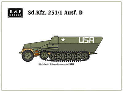 [R&P Models] Sd.Kfz. 251 Ausf. D trophy-52纸模网 - 海量纸模型图纸下载