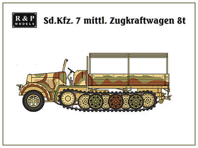 [R&P Models] Sd.Kfz. 7 mittl. zugkraftwagen 8t three color camo-52纸模网 - 海量纸模型图纸下载