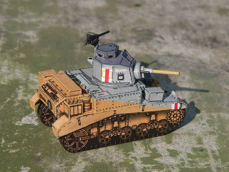 图片[1]-[R&P Models] Stuart Mk.I Honey-52纸模网 - 海量纸模型图纸下载