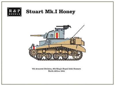 [R&P Models] Stuart Mk.I Honey-52纸模网 - 海量纸模型图纸下载