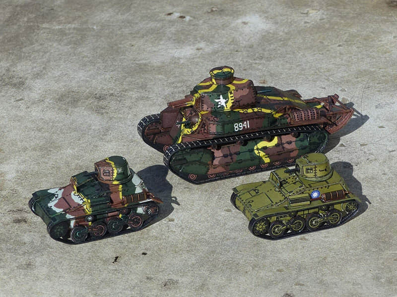 图片[1]-[R&P Models] Type 89B Chi-Ro, Type 94 tankette-52纸模网 - 海量纸模型图纸下载