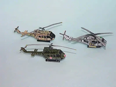 [R&P Models] UH-1 Huey-52纸模网 - 海量纸模型图纸下载