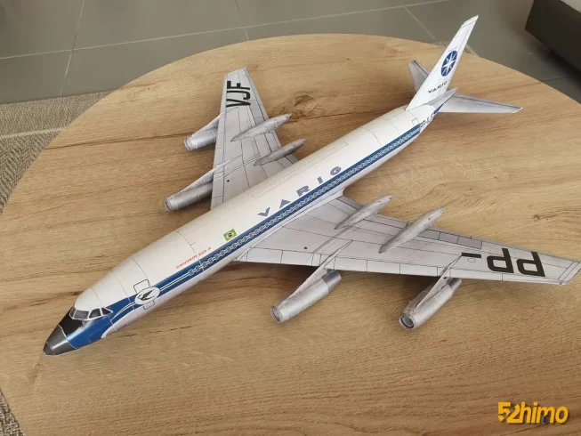 Convair 990 Coronado 康维尔990科罗纳多喷气式民航客机纸模型-52纸模网 - 海量纸模型图纸下载