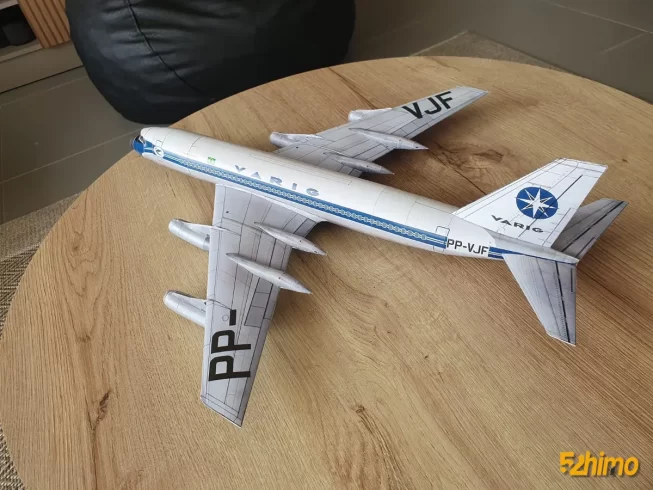 Convair 990 Coronado 康维尔990科罗纳多喷气式民航客机纸模型-52纸模网 - 海量纸模型图纸下载