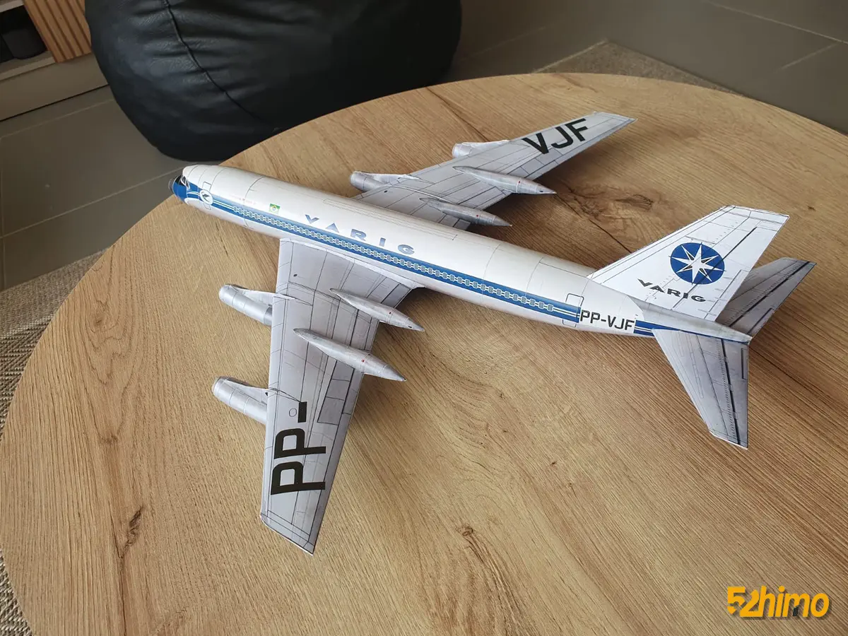 Convair 990 Coronado 康维尔990科罗纳多喷气式民航客机纸模型配图 - 第2张 - 52纸模网