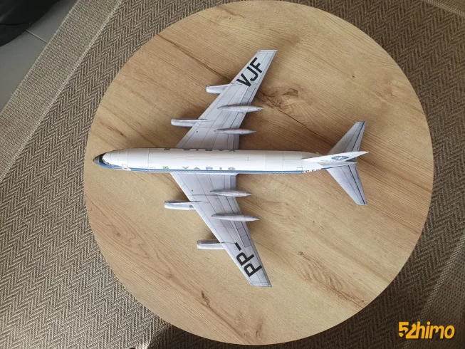 Convair 990 Coronado 康维尔990科罗纳多喷气式民航客机纸模型-52纸模网 - 海量纸模型图纸下载