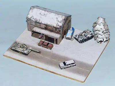 [R&P Models] Operation Anchorage (Fallout 3 DLC)-52纸模网 - 海量纸模型图纸下载