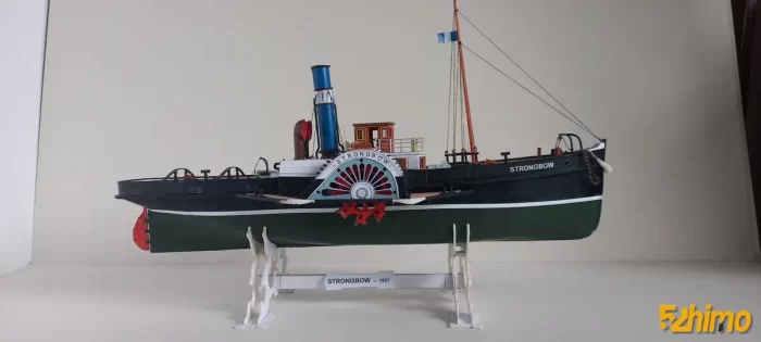 ss STROHGBOW蒸汽明轮拖船纸模型-52纸模网 - 海量纸模型图纸下载