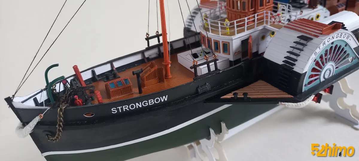ss STROHGBOW蒸汽明轮拖船纸模型配图 - 第13张 - 52纸模网