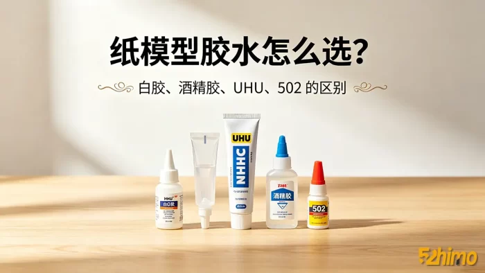 纸模型胶水怎么选？白胶、酒精胶、UHU、502 的区别-52纸模网 - 海量纸模型图纸下载