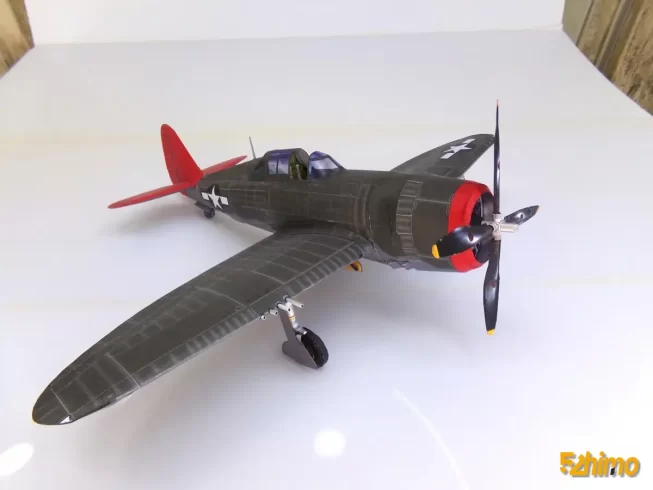 Republic P-47 Thunderbolt 美国P-47雷霆式战斗机纸模型纸模型-52纸模网 - 海量纸模型图纸下载