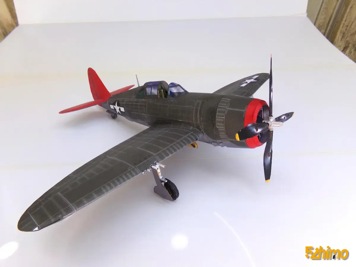 Republic P-47 Thunderbolt 美国P-47雷霆式战斗机纸模型纸模型配图 - 第1张 - 52纸模网