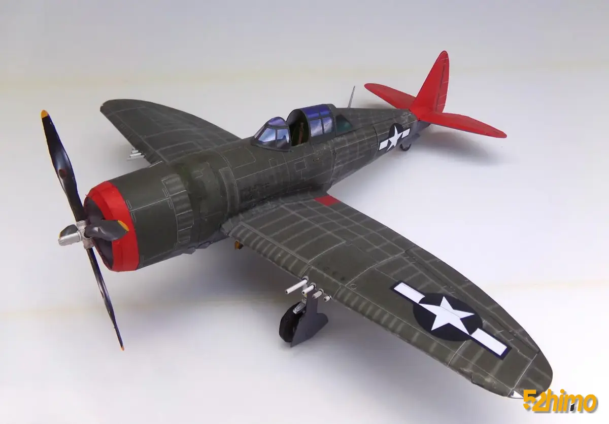 Republic P-47 Thunderbolt 美国P-47雷霆式战斗机纸模型纸模型配图 - 第4张 - 52纸模网