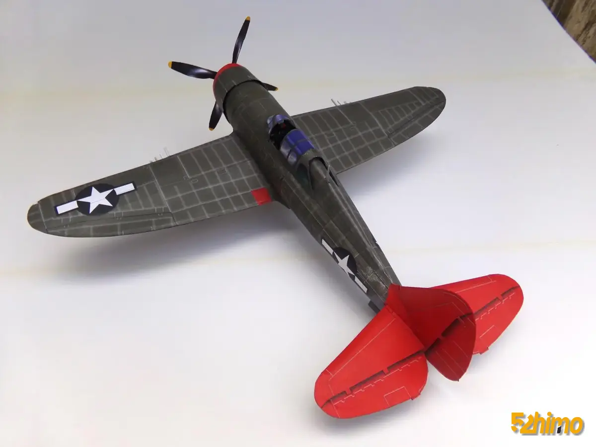 Republic P-47 Thunderbolt 美国P-47雷霆式战斗机纸模型纸模型配图 - 第5张 - 52纸模网