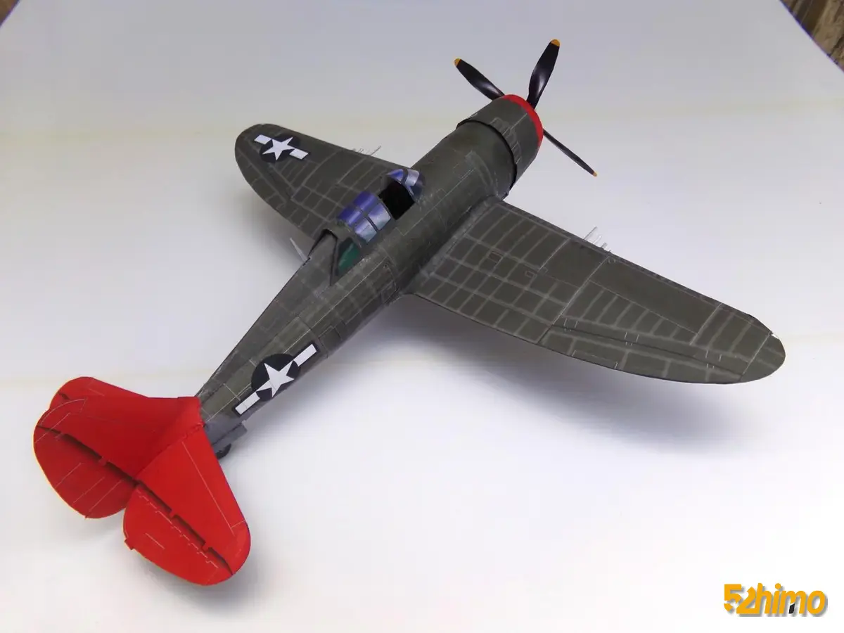Republic P-47 Thunderbolt 美国P-47雷霆式战斗机纸模型纸模型配图 - 第6张 - 52纸模网