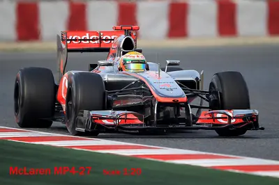 [JMK 2012-07-08] Mclaren MP4-27重绘版-52纸模网 - 海量纸模型图纸下载