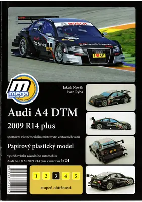 [MegaGraphic] Audi A4 DTM 2009 R14 plus-52纸模网 - 海量纸模型图纸下载