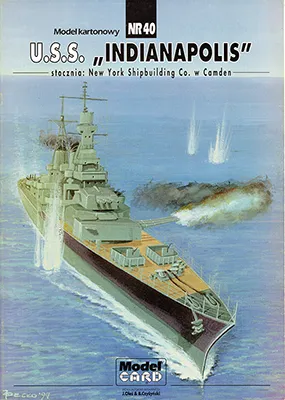 [ModelCard 040] USS Indianapolis-52纸模网 - 海量纸模型图纸下载