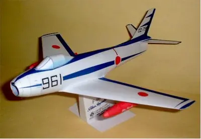 [P.Model] F-86F Blue Impulse-52纸模网 - 海量纸模型图纸下载