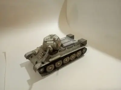 [WOT-013-1] T-34/76 1942修改版-52纸模网 - 海量纸模型图纸下载