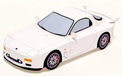 [纸模型工房] Mazda Infini RX-7-52纸模网 - 海量纸模型图纸下载