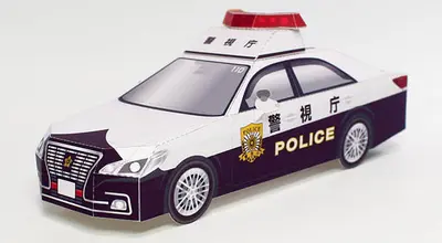 [纸模型工房] 日本警视厅警车-52纸模网 - 海量纸模型图纸下载