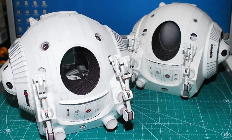 [UHU-02] 2001 A Space Odyssey - EVA pod Shuttle-52纸模网 - 海量纸模型图纸下载