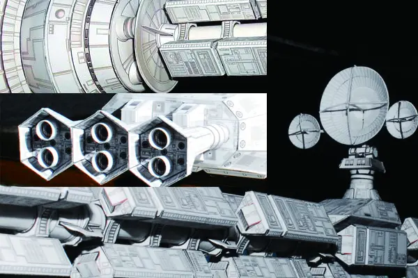 [UHU-02] 2001 A Space Odyssey – The Discovery One-52纸模网 - 海量纸模型图纸下载