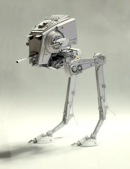 [UHU-02] Star Wars - AT-ST-52纸模网 - 海量纸模型图纸下载