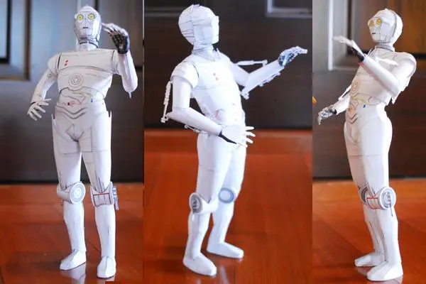 [UHU-02] Star Wars - K-3PO-52纸模网 - 海量纸模型图纸下载
