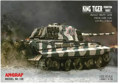 [Angraf 106] King Tiger-52纸模网 - 海量纸模型图纸下载