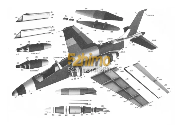 [Angraf 157] PZL I-22 Iryda M-93K A4版-52纸模网 - 海量纸模型图纸下载