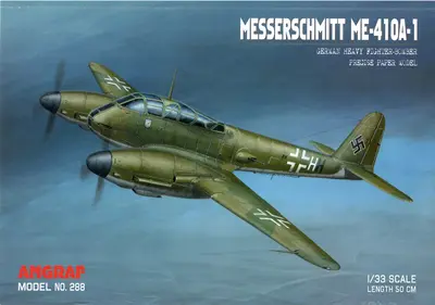 [Angraf 288] Messerschmitt ME-410A-1-52纸模网 - 海量纸模型图纸下载