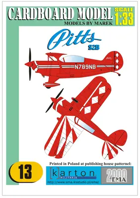 [Cardboard Model 13] Pitts S2B-52纸模网 - 海量纸模型图纸下载