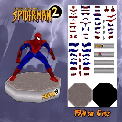[César da Mata] Spider-Man 2 (PSX)-52纸模网 - 海量纸模型图纸下载