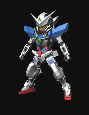 [Cream Bread] SD GN-001 Gundam Exia-52纸模网 - 海量纸模型图纸下载