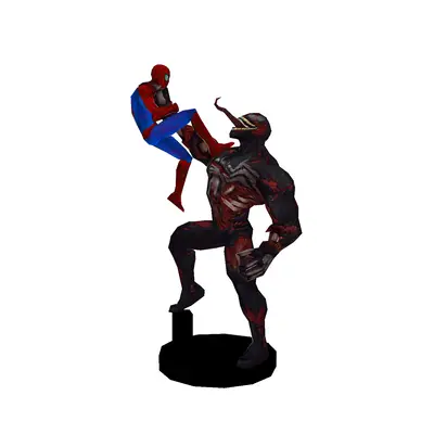 [D] Spider-Man vs Venom-52纸模网 - 海量纸模型图纸下载