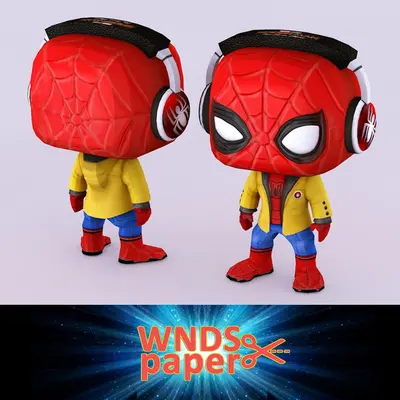 [DS - WNDS] Funko Pop! Spider-Man Yellow Jacket-52纸模网 - 海量纸模型图纸下载