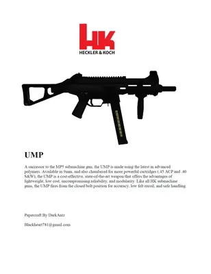 [DarkAntz MK-II] HK UMP45-52纸模网 - 海量纸模型图纸下载