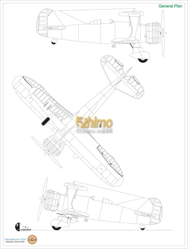 [GreMir Models 046] Henschel Hs-123A-1-52纸模网 - 海量纸模型图纸下载