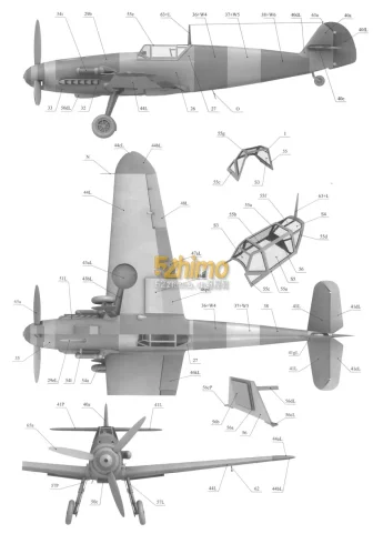 [Halinski KA 2005-04] Bf 109F-4校色版-52纸模网 - 海量纸模型图纸下载