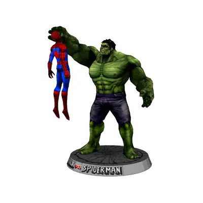 [Lord Darzor] Hulk vs Spider-Man-52纸模网 - 海量纸模型图纸下载