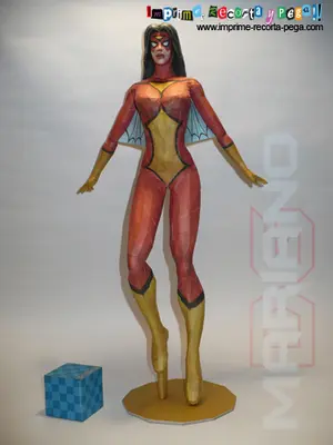 [Mariano DG] Spider Woman-52纸模网 - 海量纸模型图纸下载