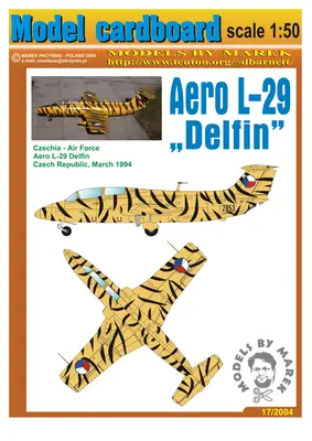 [Model Cardboard] Aero L-29 Delfin-52纸模网 - 海量纸模型图纸下载