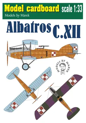 [Model Cardboard] Albatros C.XII-52纸模网 - 海量纸模型图纸下载