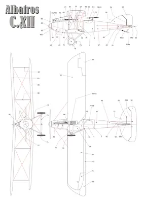 [Model Cardboard] Albatros C.XII重涂版-52纸模网 - 海量纸模型图纸下载