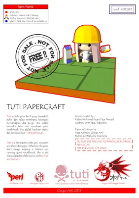 [Ongo Art] Tuti and Friends - Tuti-52纸模网 - 海量纸模型图纸下载