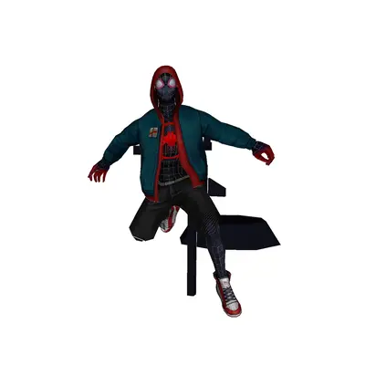 [PJ Excelero] Spider-Man Miles Morales-52纸模网 - 海量纸模型图纸下载