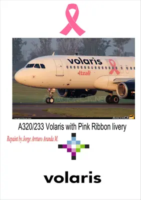 [Paper Replika] Airbus A320-233 Volaris Pink Ribbon-52纸模网 - 海量纸模型图纸下载